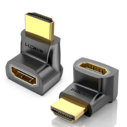 Adaptador HDMI 90º Graus em L Macho para Fêmea HDMI 2.0 4K 60Hz Bidirecional – Ideal para TV Perto da Parede - Vention