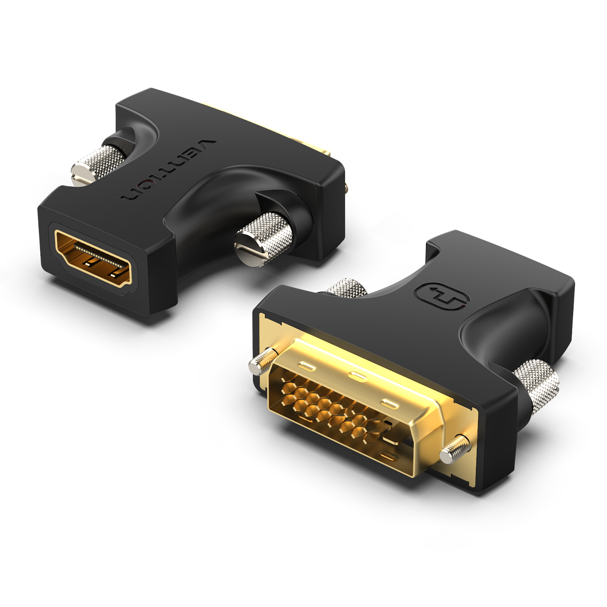 Adaptador Conversor DVI 24+1 Macho para HDMI Fêmea 1080p Full HD Bidirecional Plug & Play - Vention