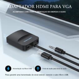 02-Adaptador HDMI para VGA Porta Audio de Carregamento – 42161
