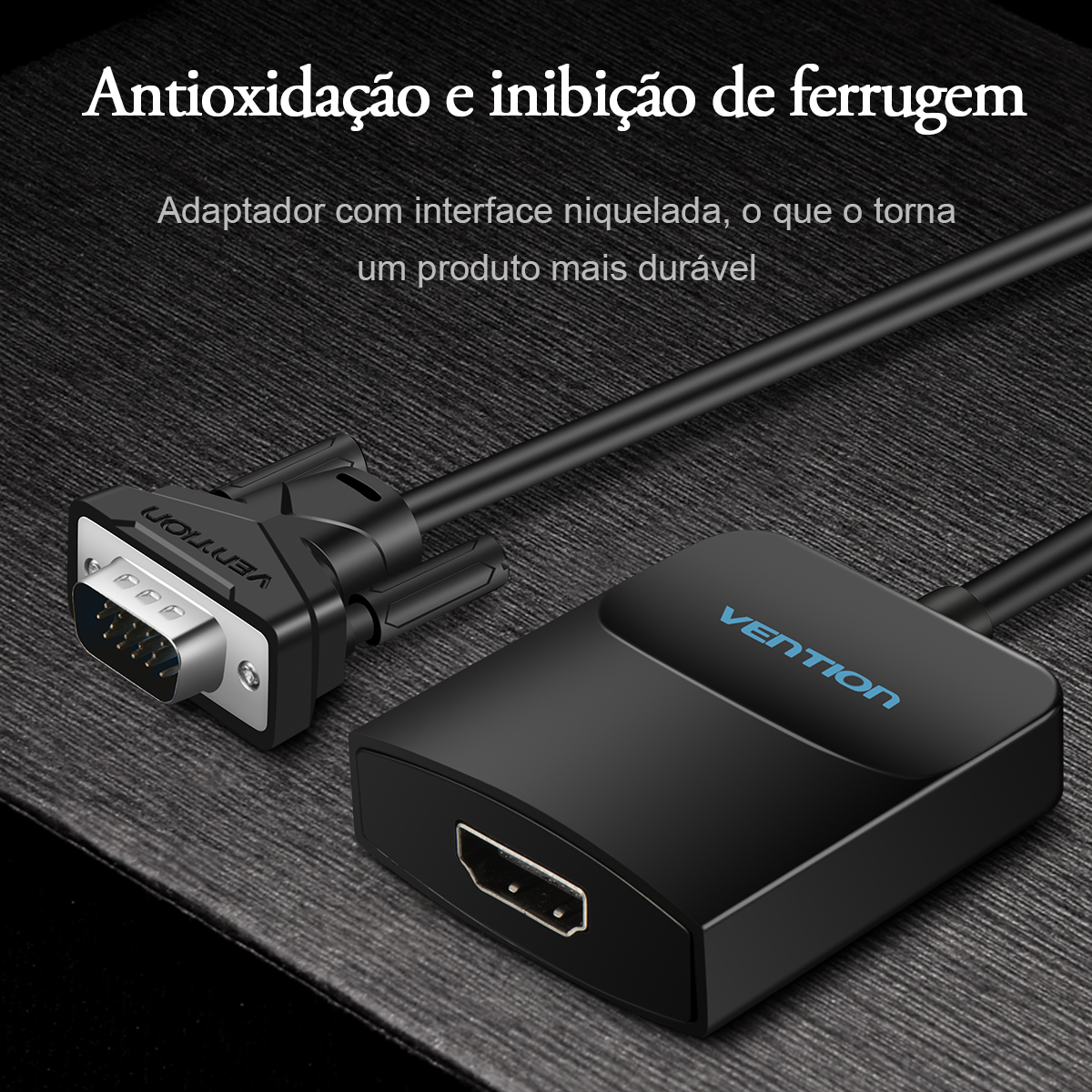 Adaptador Conversor VGA para HDMI com Saída de Áudio 3.5mm P2 e Alimentação USB 1080p - Vention - Imagem 10